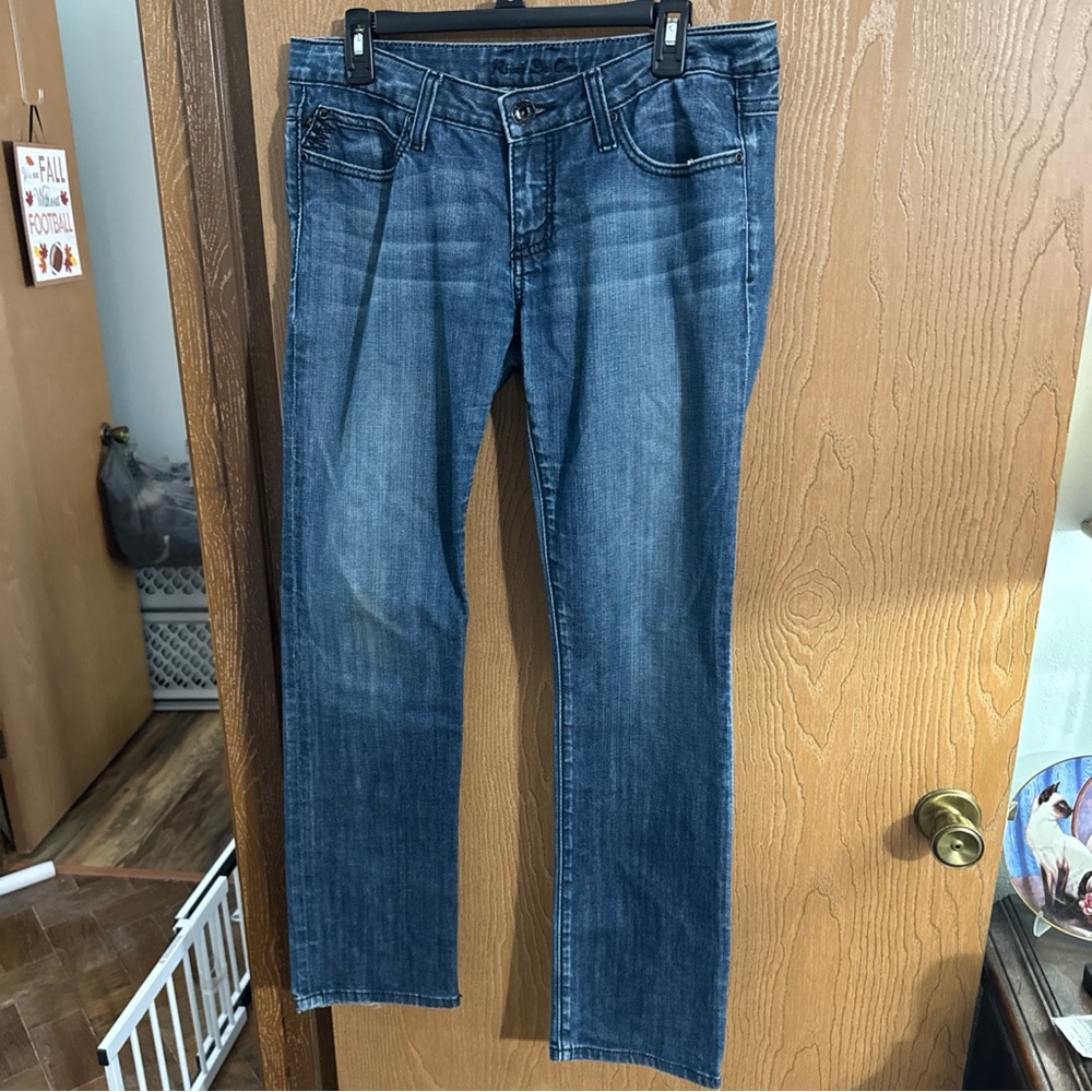Rivet de Cru Women's Denim Jeans Size 31 (12) Blue Straight Leg
